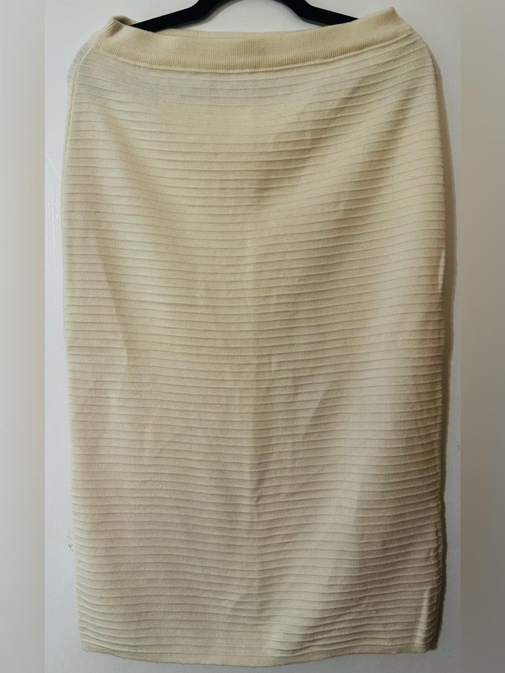 Women’s Cacharel Cream Ribbed Pencil Skirt